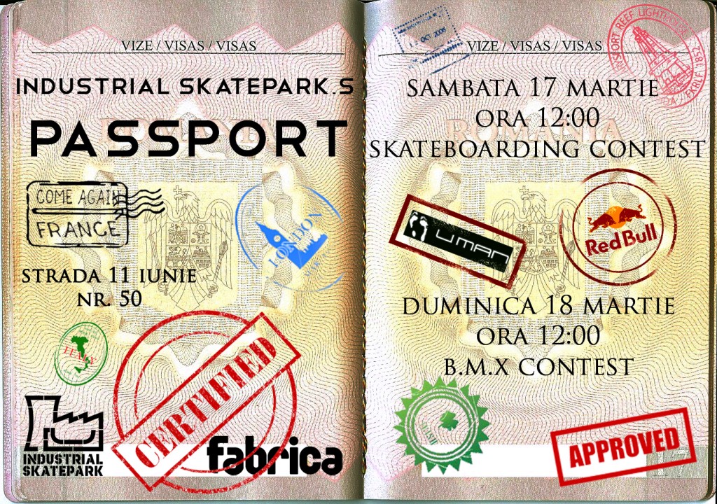 Industrial Skate Park Passport